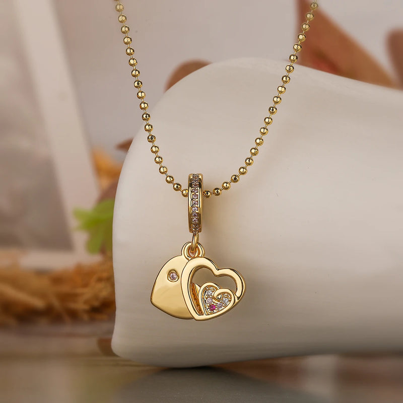 Pendant Necklaces For Women Delicate Enamel Expoxy Jewelry