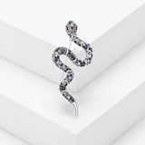 Chic Rhinestone Snake Brooches, Glamorous Fashion Jewelry