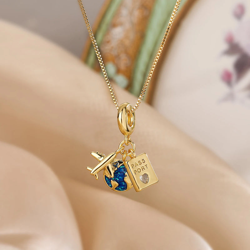 Pendant Necklaces For Women Delicate Enamel Expoxy Jewelry