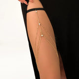 New Women Bohemian Thigh Chain Simple Star Body Chain