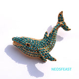 Fashion Jewelry New Whale Breast Pin Cute Brooch for Women