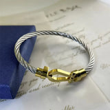 Knot Cable Stainless Steel Wire Rope Braided Bangle