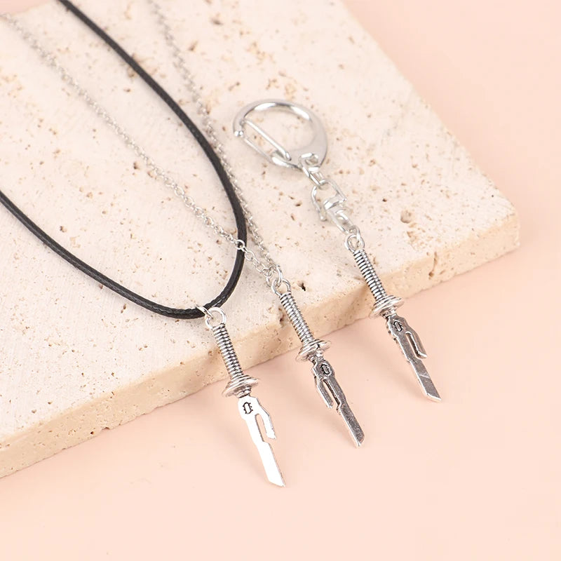 Anime Sword Necklace Spear Of Tianri Knife Pendant