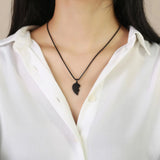 Heart Puzzle Pendants with Box Chain Collar Jewelry