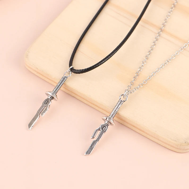 Anime Sword Necklace Spear Of Tianri Knife Pendant