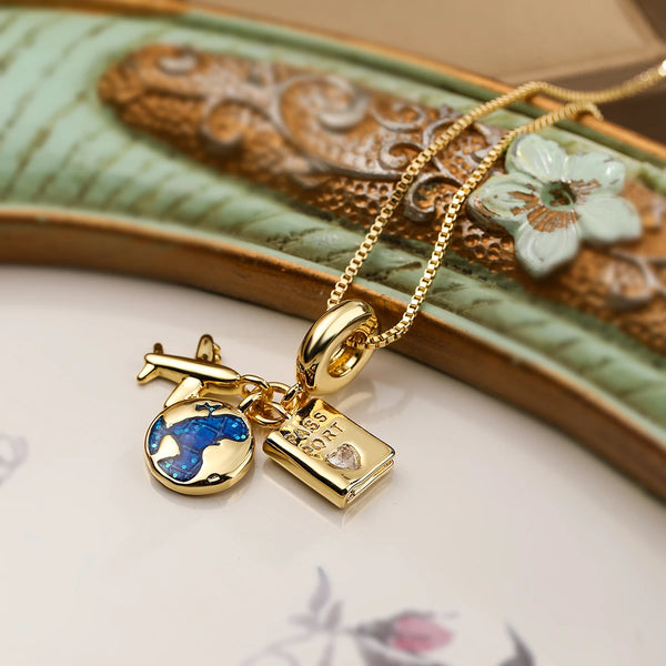 Pendant Necklaces For Women Delicate Enamel Expoxy Jewelry