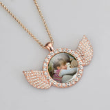 Cherish your loved ones with our Rhinestone Glass Necklace Personalized Family Picture Gift. Show your love and appreciation with this uniques piece. 