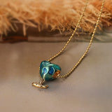 Pendant Necklaces For Women Delicate Enamel Expoxy Jewelry